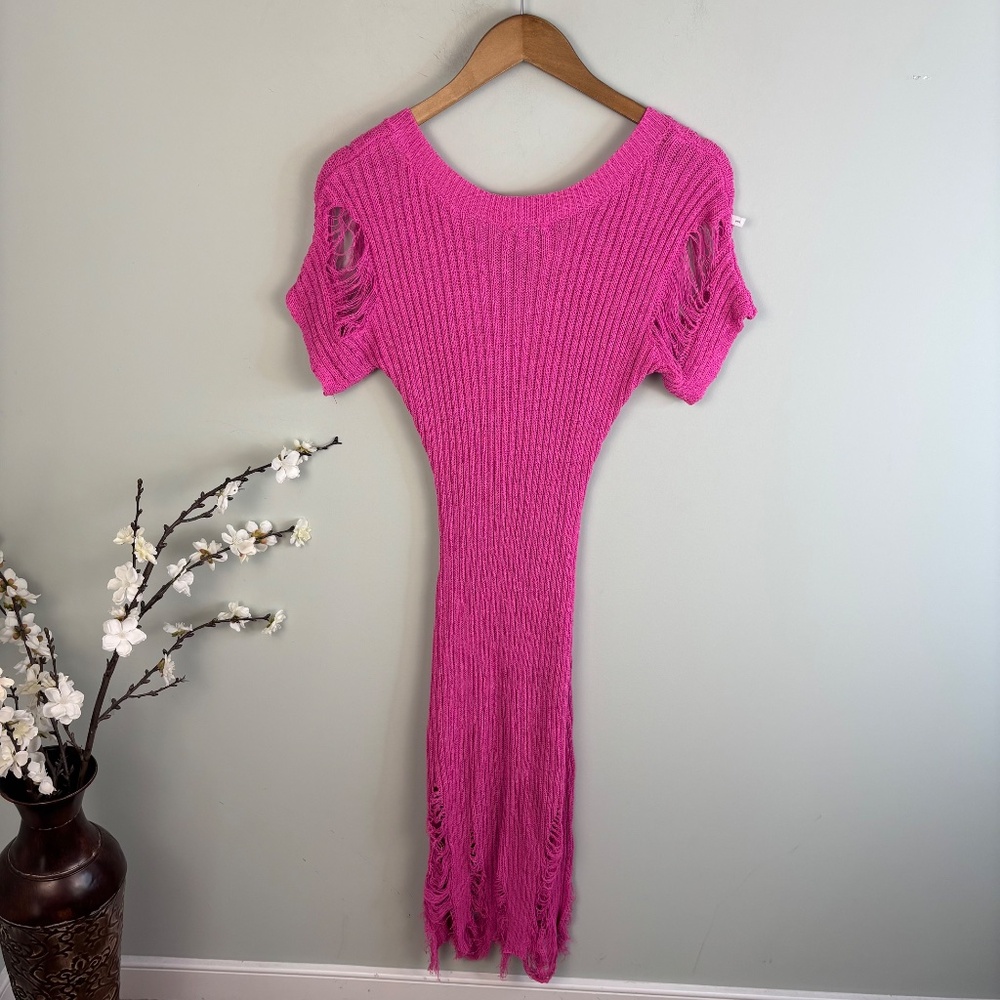 Fashion Nova Distressed Sweater Mini Dress - Picture 6 of 6
